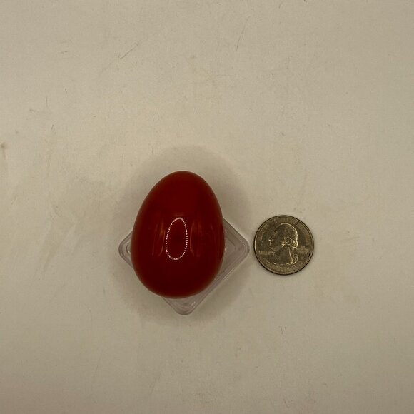 TWO Genuine Cherry Quartz Eggs Natural Quartz Solid Quartz EggS NEW - Picture 3 of 8